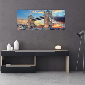 Obraz - Tower Bridge, Londýn, Anglicko (120x50 cm)