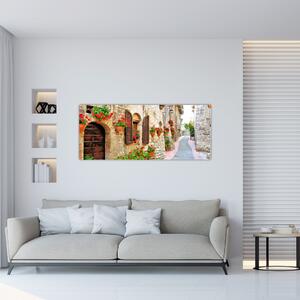 Obraz - Malebná Talianska ulička (120x50 cm)