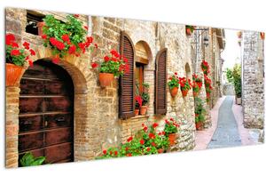 Obraz - Malebná Talianska ulička (120x50 cm)