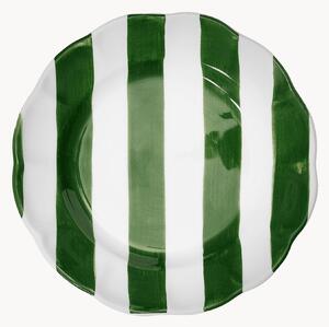 Ručne maľovaný tanier na šalát Stripe