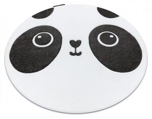 Dywany Łuszczów Detský kusový koberec Petit Panda white kruh - 140x140 (priemer) kruh cm