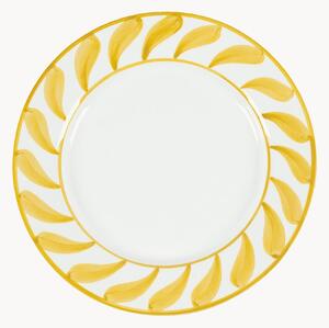 Ručne maľovaný plytký tanier Swirl