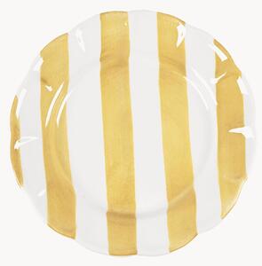 Ručne maľovaný plytký tanier Stripe