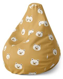 Sablio Sedací vak Pear Roztomilé medvedíky - 70 x 95 x 15 cm