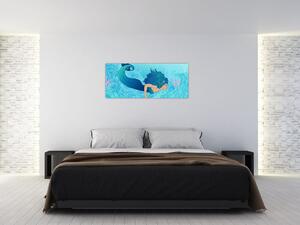 Obraz - Morská panna (120x50 cm)