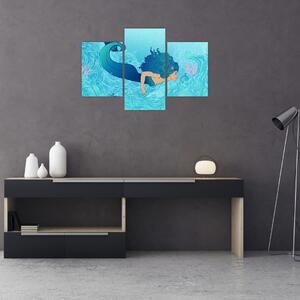 Obraz - Morská panna (90x60 cm)