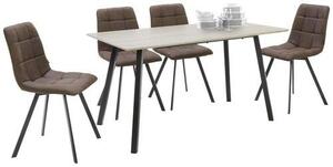 JEDÁLENSKÝ STÔL, čierna, farba duba, 140/80/75 cm Carryhome - Obývacie zostavy