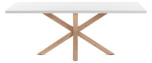 MUZZA JEDÁLENSKÝ STÔL ARYA TABLE 160 X 100 cm BIELY, PRÍRODNÝ