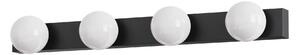 Brilagi - LED kúpeľňové osvetlenie zrkadla HOLLYWOOD 4xLED/3W/230V IP44 čierne