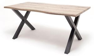 JEDÁLENSKÝ STÔL, čierna, farba duba, 180/77/90 cm Ti'me - Obývacie zostavy