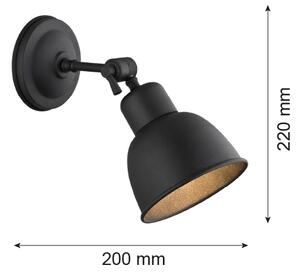 Argon 3185 - Nástenné svietidlo EUFRAT 1xE27/60W/230V