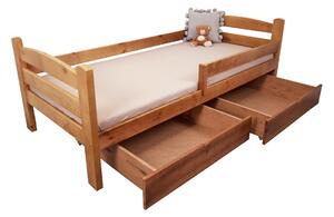 Wilsondo Detská posteľ so zábranou Oľga 5 90x200 - dub