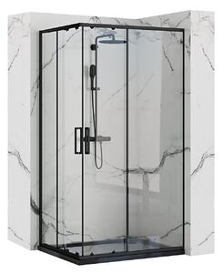 Sprchovací kút REA PUNTO - čierny 80x100