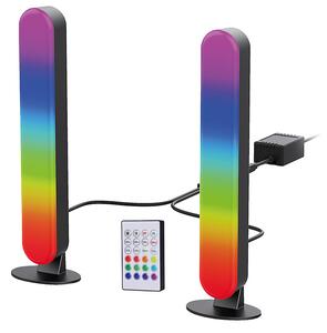 SOLIGHT LED RGB osvetlenie Gaming, diaľkový ovládač, zvukový senzor, USB