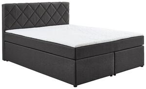 BOXSPRINGOVÁ POSTEĽ, 140/200 cm antracitová Boxxx - Online Only spálne, Online Only