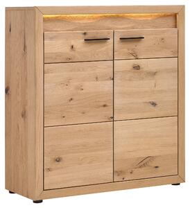 SKRINKA NA TOPÁNKY, farba duba, sukový dub, 99,6/110,5/40 cm Linea Natura - Skrine, regály & police na topánky