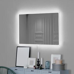 Asir LED Nástenné zrkadlo s podsvietením RECTANGULAR 60x40 cm biela AS1834 + záruka 3 roky zadarmo