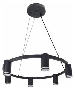 Luster na lanku PARIS 6xGU10/12W/230V čierna