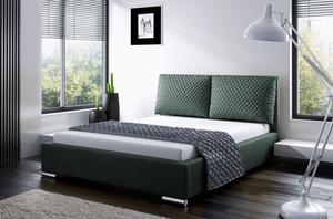 Praktická posteľ s vankúšmi 120x200 DUBAI - zelená