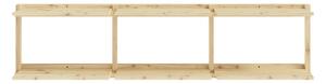 Nástenná knižnica z borovicového dreva v prírodnej farbe 192x47,5 cm Groove – Karup Design