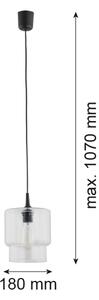 Argon 3275 - Luster na lanku NEWA 1xE27/15W/230V číra