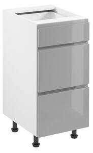 Kuchynská skrinka ASPEN II D40S3 -biela/sivá