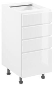 Kuchynská skrinka ASPEN D40S4 - biela/biela