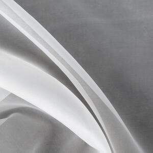 Design 91, Hotová záclona s riasiacou páskou - Lucy biela hladká, š. 3 m x d. 2,5 m