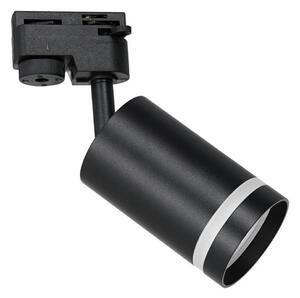 Bodové svietidlo do lištového systému PIPE 1xGU10/25W/230V čierna