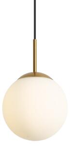 Art Deco závesná lampa zlatá s opálovým sklom IP44 - Flore