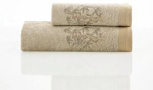 Vyrobené na Slovensku Bambusové uteráky a osušky MIRA béžové bežová Bavlna/Bambus 50x100 cm