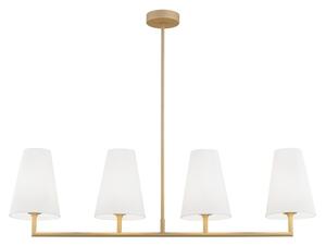 Argon 1828 - Luster na tyči SAFIANO 4xE27/15W/230V zlatá