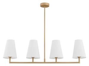 Argon 1828 - Luster na tyči SAFIANO 4xE27/15W/230V zlatá