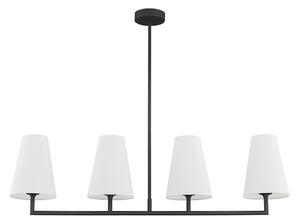 Argon 1831 - Luster na tyči SAFIANO 4xE27/15W/230V čierna