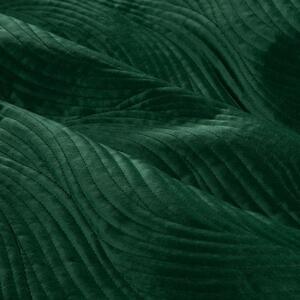 Dekorstudio Zamatový prehoz na posteľ NKL-06 v tmavo zelenej farbe Rozmer prehozu (šírka x dĺžka): 170x210cm