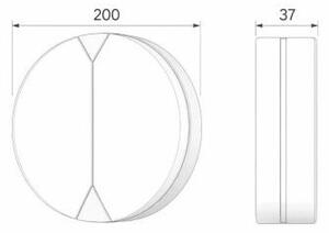 LED vonkajšie nástenné svietidlo ALBION, 20 W, 20 × 3,7 cm, IP65, biele (ALBION-20W 3CCT IP65 WHITE)