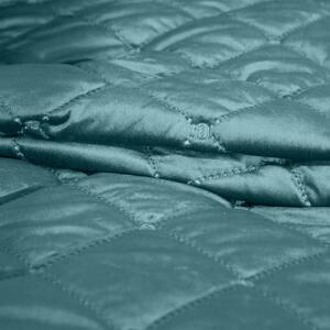Dekorstudio Zamatový prehoz na posteľ AMARETA v tmavotyrkysovej farbe Rozmer prehozu (šírka x dĺžka): 220x240cm