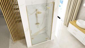 Sprchové dvere Rea Hugo 80 Gold Brush + profil