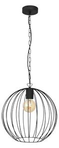 Luster na reťazi MERCURE 1xE27/15W/230V čierna