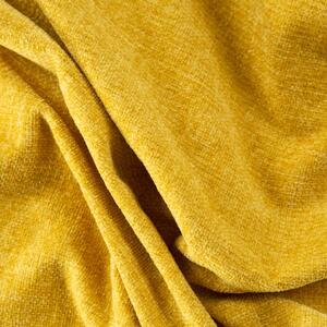 Žltá deka AKRYL1 so strapcami 130x170 cm