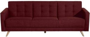 TROJMIESTNA POHOVKA, textil, červená Max Winzer - Online Only obývacie izby, Online Only
