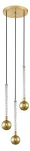 Zuma Line P0583-03B-2GHF - Luster na lanku MIDA 3xG9/6W/230V mosadz
