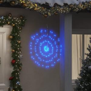 Vianočná svietiaca hviezda 140 LED 8 ks modré 17 cm