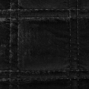Dekorstudio Luxusný zamatový prehoz na posteľ KRISTIN2 v čiernej farbe Rozmer prehozu (šírka x dĺžka): 170x210cm