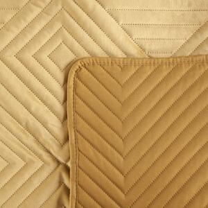 Dekorstudio Zamatový prehoz na posteľ SOFIA2 v medovozlatej farbe Rozmer prehozu (šírka x dĺžka): 220x240cm