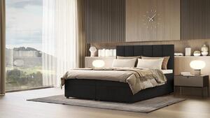 Boxspringová posteľ DELTA 3 - 140x200, čierna