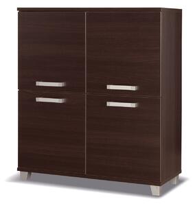 Komoda s dvierkami ANDOVER - gaštan wenge