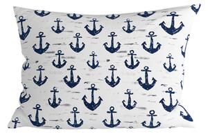 Polybavlnená obliečka na vankúš NAVYSTA POLY 50x70 cm, modro-biela