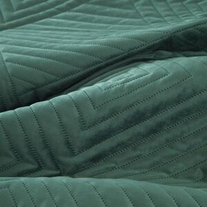 Dekorstudio Zamatový prehoz na posteľ SOFIA2 v tmavozelenej farbe Rozmer prehozu (šírka x dĺžka): 230x260cm