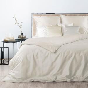 Krémové posteľné obliečky NOVA3 z vysoko kvalitného bavlneného saténu 140x200 cm, 70x80 cm